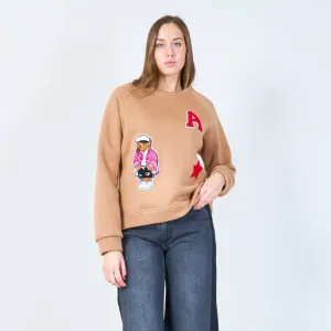 Embroidered crewneck sweatshirt wholesale